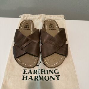 Earthing Harmony Women's Brown Sandals